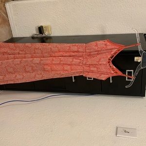 Long pretty pink dress